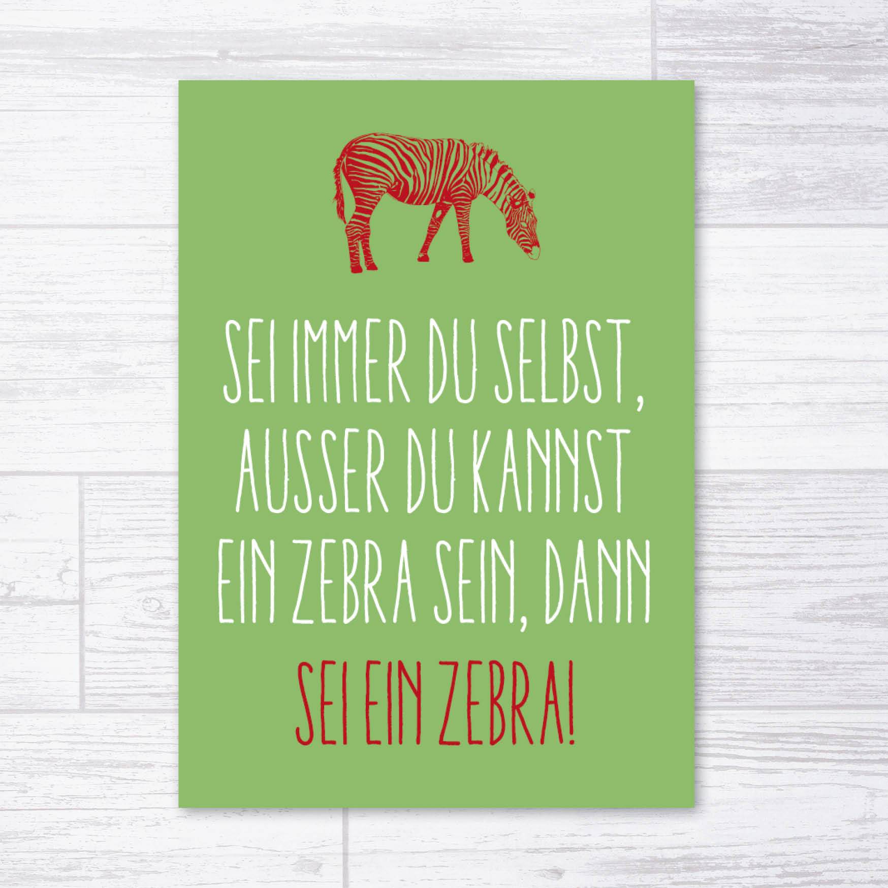 Grußkarten: Zebra - Individuelle Einladung